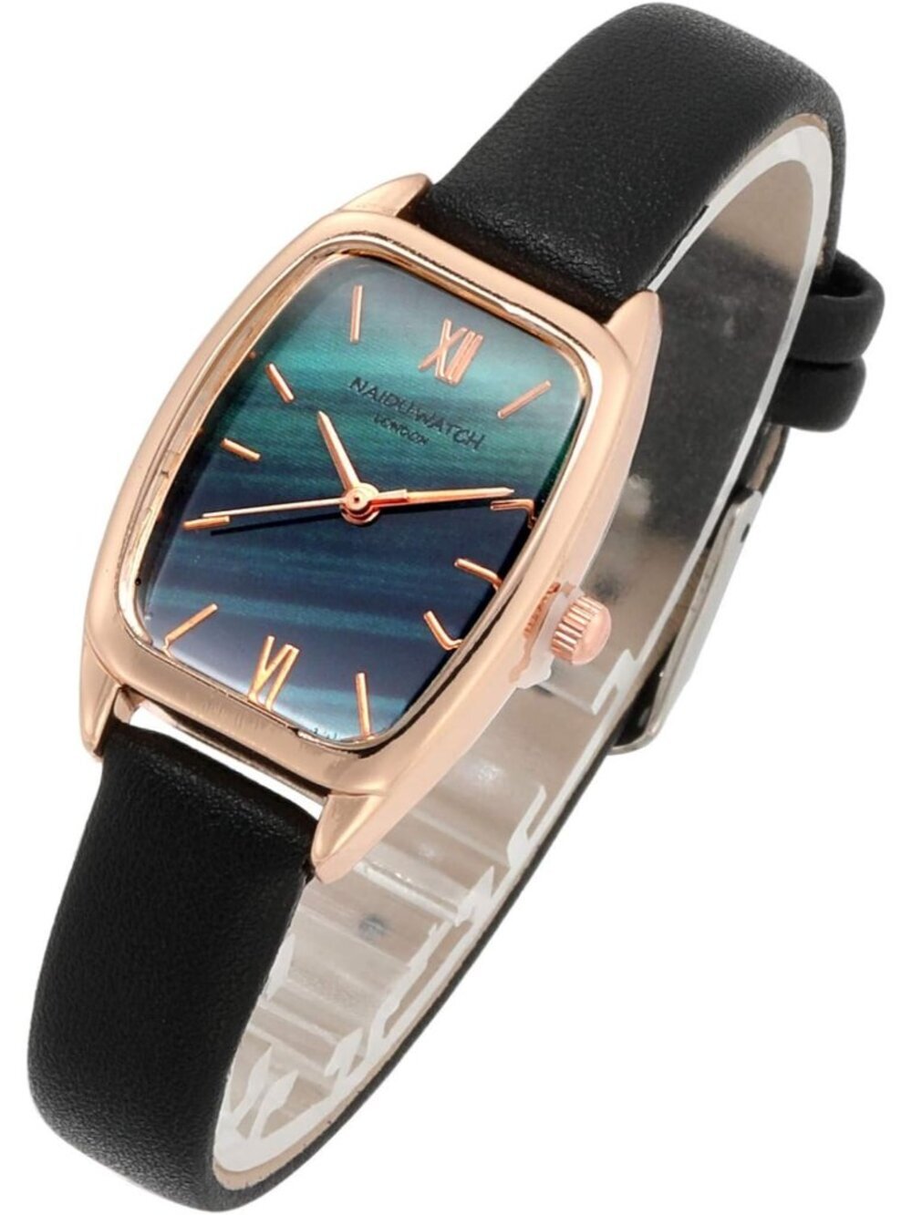 Womens Ladies Fashion Leather Wrist Watch Rectangle Elegant Simple Dial Analog Q
